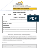 Win/Loss Statement Request Form: Circle Tax Year Requested