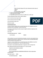 Group AssignmentsDisposals of Plant Assets