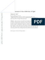 1919 Measurement of Deflection of Light