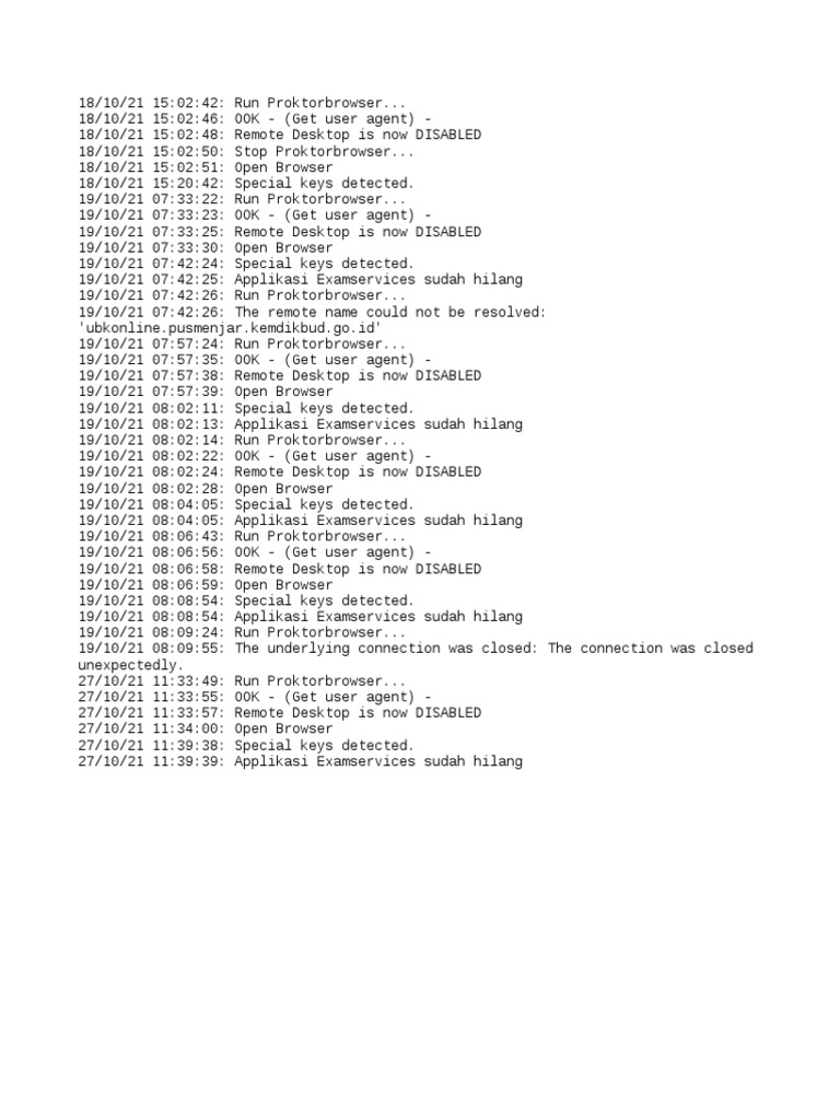 Log | PDF | Computers