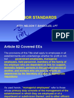 Labor Standards: Atty. Nelson T. Bandoles, LPT