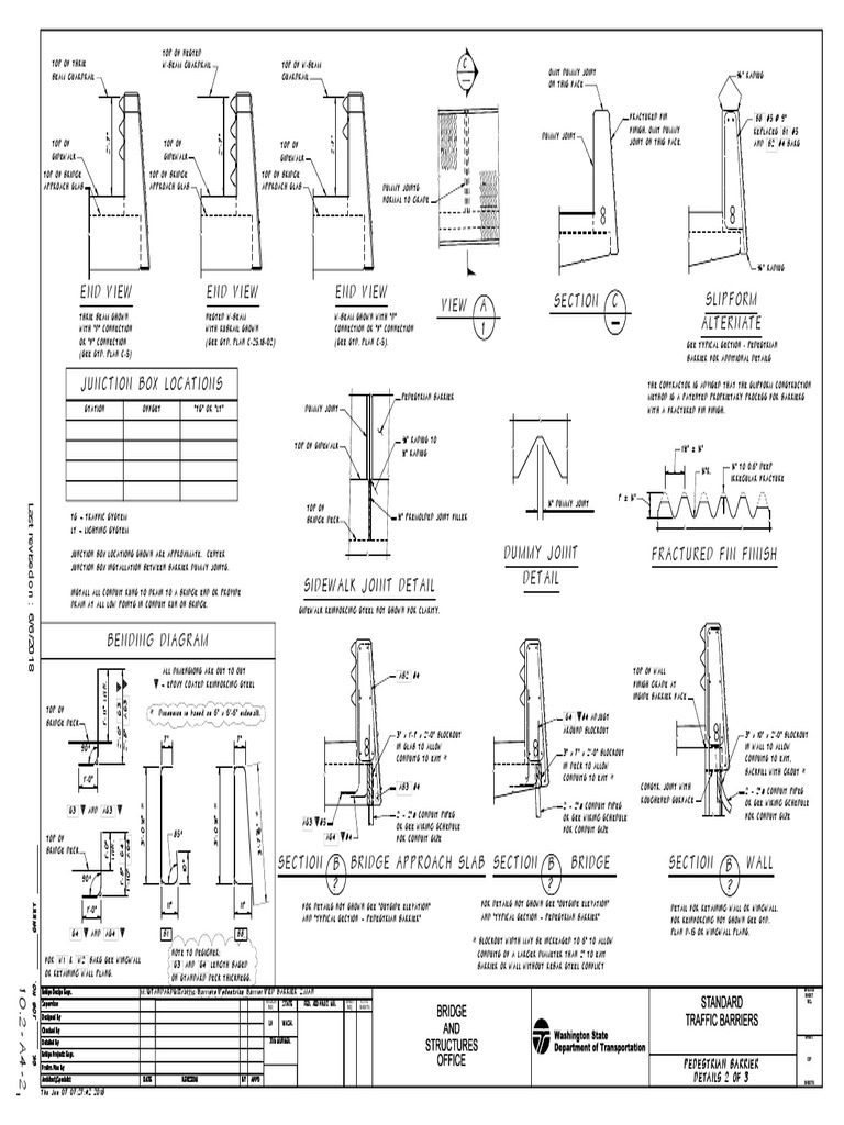 View A 1 End View End View End View Section C Slipform Alternate ...