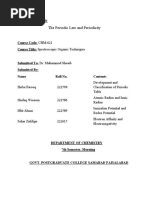 The Periodic Law and Periodicity