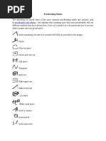 Copy Editing and Proofreading Symbols | PDF | Language Arts & Discipline