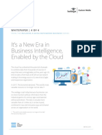 It's A New Era in Business Intelligence, Enabled by The Cloud