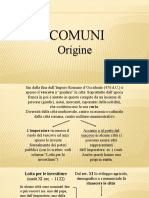 4 - L'origine dei comuni