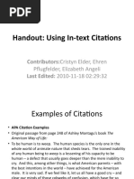 In-Text Citation