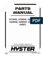 H170HD, H190HD, H210HD, H230HD, H250HD, H280HD (H007) : 1660374 ©2009 Hyster Company 07/2009