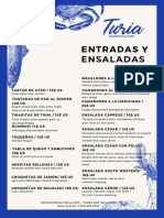 Entradas Y Ensaladas: Ensalada Cesar Con Pollo/ 18$ US