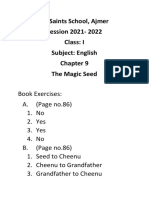 All Saints School, Ajmer Session 2021-2022 Class: I Subject: English The Magic Seed