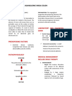 Laboratory and Diagnosis Exam: Aganglionic Mega Colon