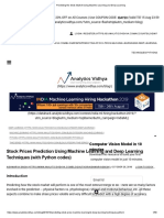 Predicting The Stock Market Using Machine Learning and Deep Learning PDF