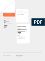 Orange and Black Professional Resume