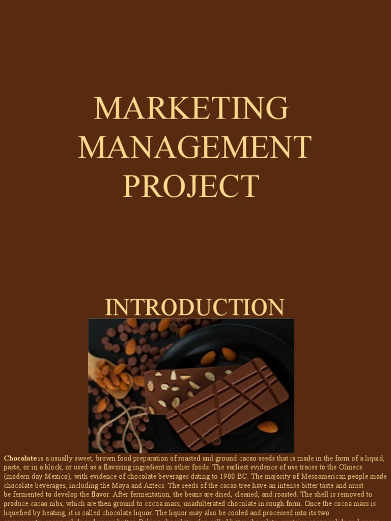 Marketing Management Download Free Pdf Chocolate Food And Drink