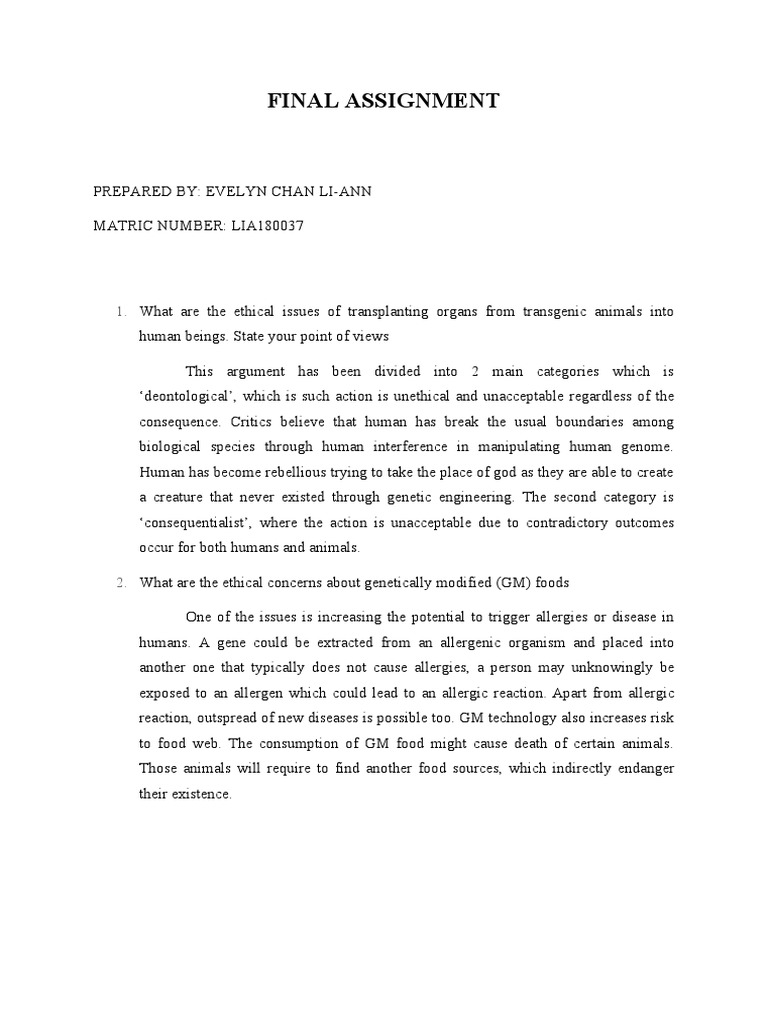 Final Assignment | PDF
