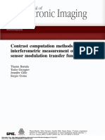 Contrast Computation Methods For Interferometric Measurement of Sensor Modulation Transfer Function