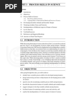 Unit 3 Process Skills in Science: Structure