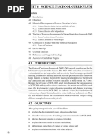 Unit 4 Science in School Curriculum: Structure