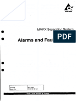 MMPX Separation System - Alarms and Fault Finding - 1995