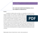 OS ACÓRDÃOS DO STF COMO DOCUMENTOS DE PESQUISA E SUAS CARACTERÍSTICAS DISTINTIVAS G. F. KLAFKE - E-book