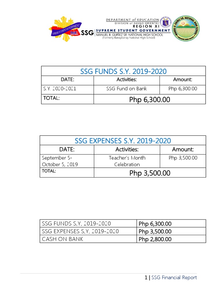 SSG Financial Report 2019-2020 | PDF | Economies | Banking
