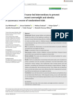 The Effectiveness of Nurse-Led Interventions To Prevent Childhood and Adolescent Overweight and Obesity A Systematic Review of Randomised Trials