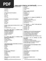 TESTES PORTUGUÊS