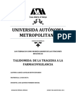 Talidomida, de La Tragedía A La Farmacovigilancia