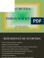 Ayurveda:: Today'S Scenario