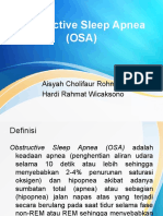 Obstructive Sleep Apnea (OSA) : Aisyah Cholifaur Rohmah Hardi Rahmat Wicaksono