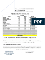 Precio Daypass 2019 Mercado Interno