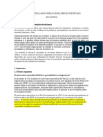 Analisis Sobre El Gasto Público en El Perú Es Justificado