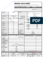 CS Form No. 212 Revised Personal Data Sheet