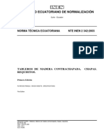 NTE INEN 2342 2003 Requisitos Tableros Contrachapados Chapas 1