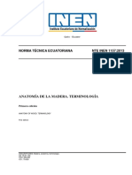 NTE INEN 1157 Anatomía de La Madera. Terminología