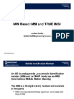 Issues of Min Based and True Imsi - QC