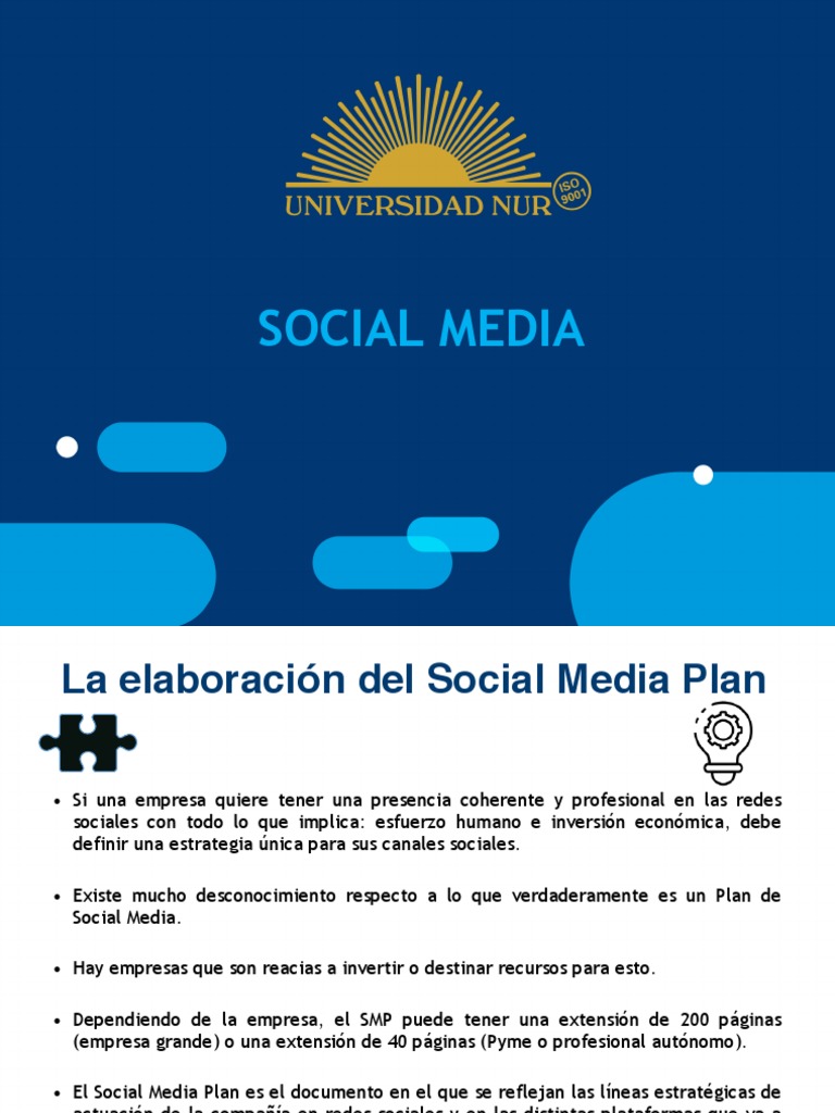 Guía para Elaborar un Social Media Plan | PDF | Marketing | Servicio de ...