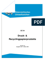 Uz24 R7a Druck - Recyclingpapierprodukte 2021