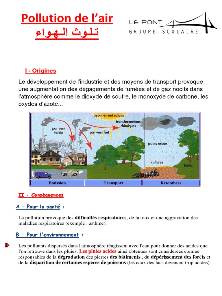 Pollution de l'air : causes et solutions | PDF