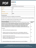 Candidate Assessment Activity: Title of Unit/s Unit No/s Level Credit Value Assessment Method(s)