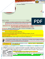 Semana 25 Planteamos Alternativas de Cambio Coherentes A Los Valores de La Defensa de La Vida