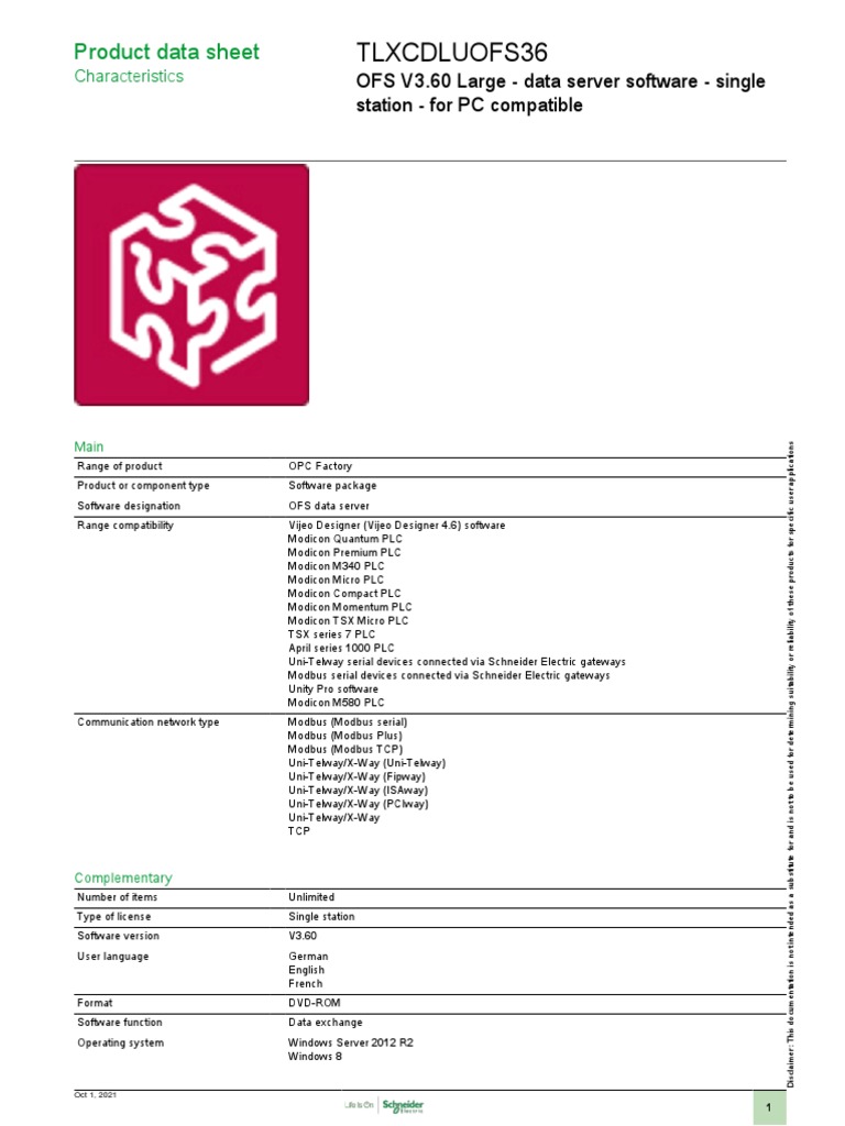 OFS V3.60 Data Server Software Overview | PDF | Programmable Logic ...