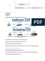 1 Compare I-TCP, S-TCP and M-TCP 2 Understand CO3: Assignment # 2