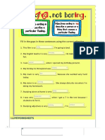 -ING and -ED Adjectives worksheet