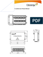 PV Combine Box Product Manual: Arrangement Diagram
