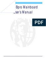 Motherboard P5TX BPro Mainboard Users Manual
