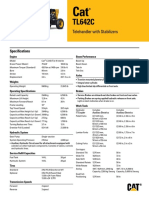 Telehandler With Stabilizers: Specifications