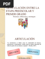 Articulación Entre Preescolar y Primer Grado
