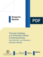 Saravia, Thomas Hobbes y la Filosofía Política Contemporánea