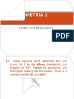 TRIGONOMETRIA Exercicios Resolvidos